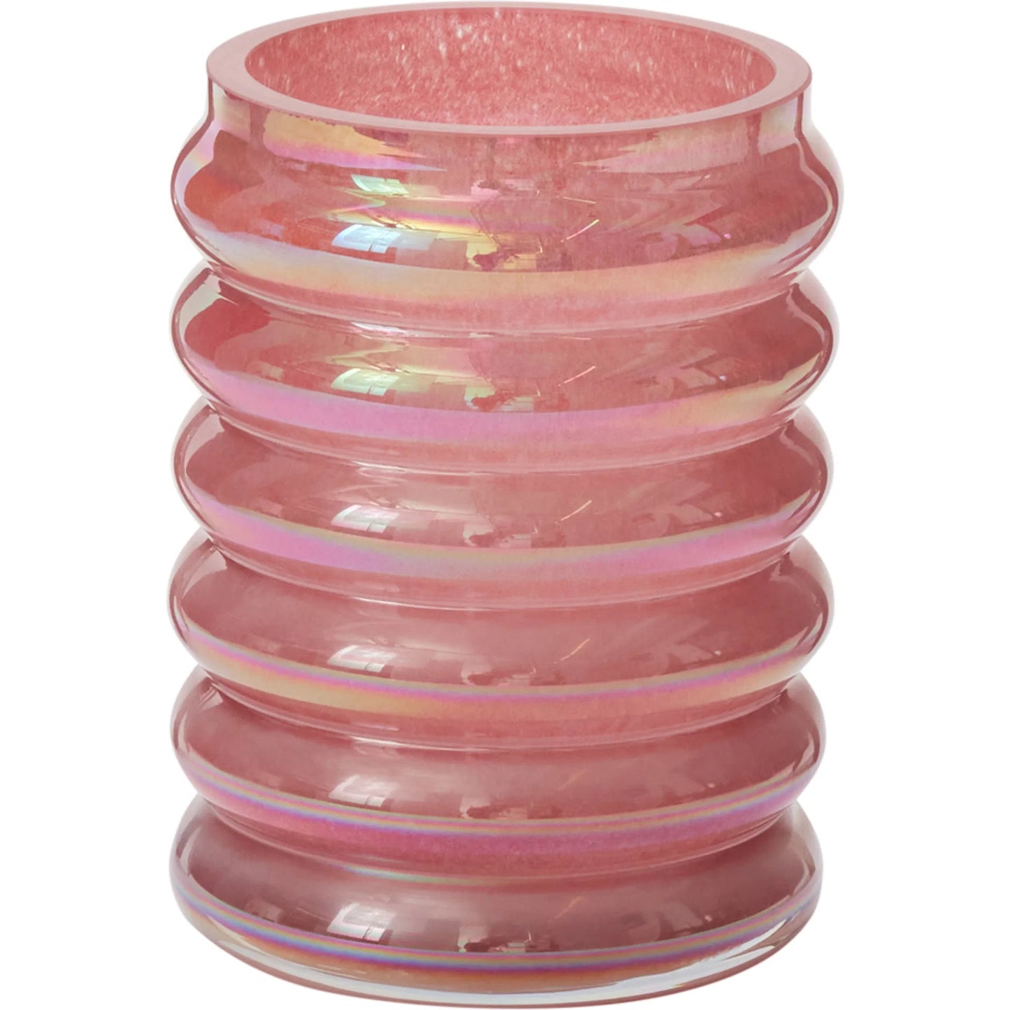 001 SI-2254538 | Primary Silo | Chrysalis Vase by Accent Decor in pink. Made from glass in a unique style.