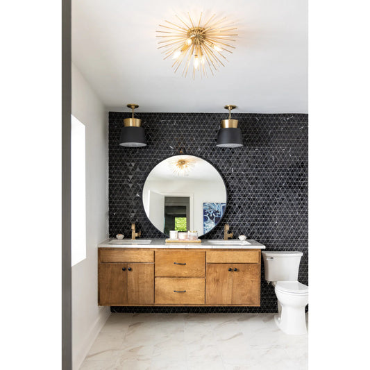 Stopwatch Round Mirror by Varaluz. Made from unique in a modern style.