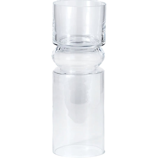 Flip Flop Candleholder Vase by Global Views. Made from glass in a transitional style.