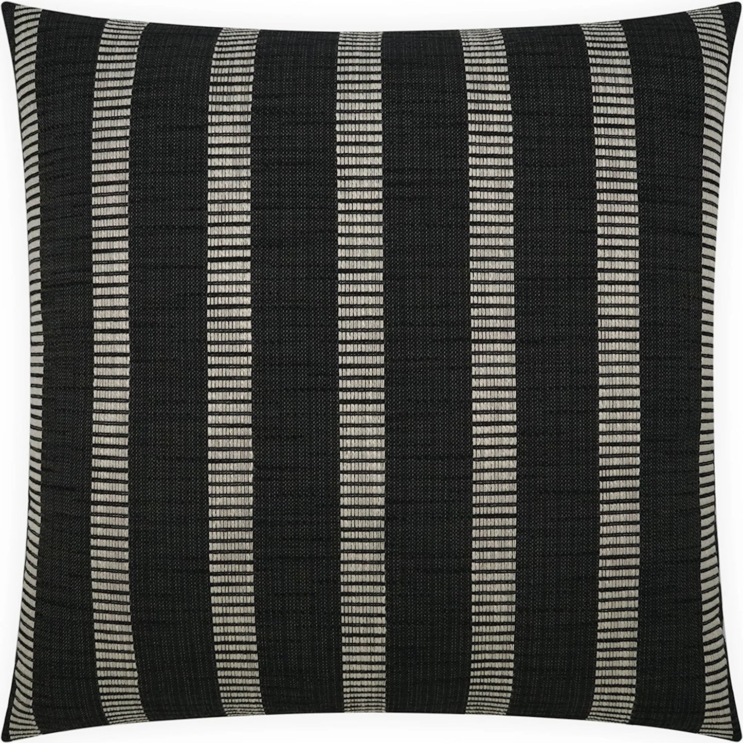 001 SI-2382053 | Primary Silo | Punch Line Pillow by DV Kap Home in black. Made from 100% polyester in a unique style.