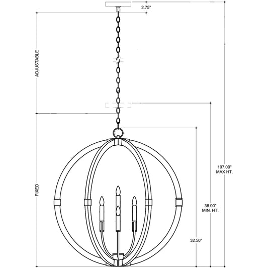 Bastian Orb Chandelier by Currey and Company. Made from unique in a modern style.