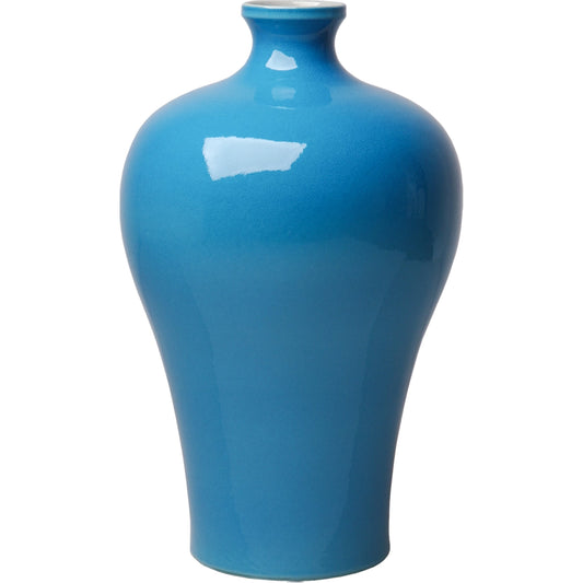 Meiping Vase by Emissary USA in french turquoise. Made from unique in a traditional style.