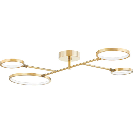 001 SR-860615 | Primary Silo | Saturn Flush Mount by Hudson Valley. Made from brass in a modern style.