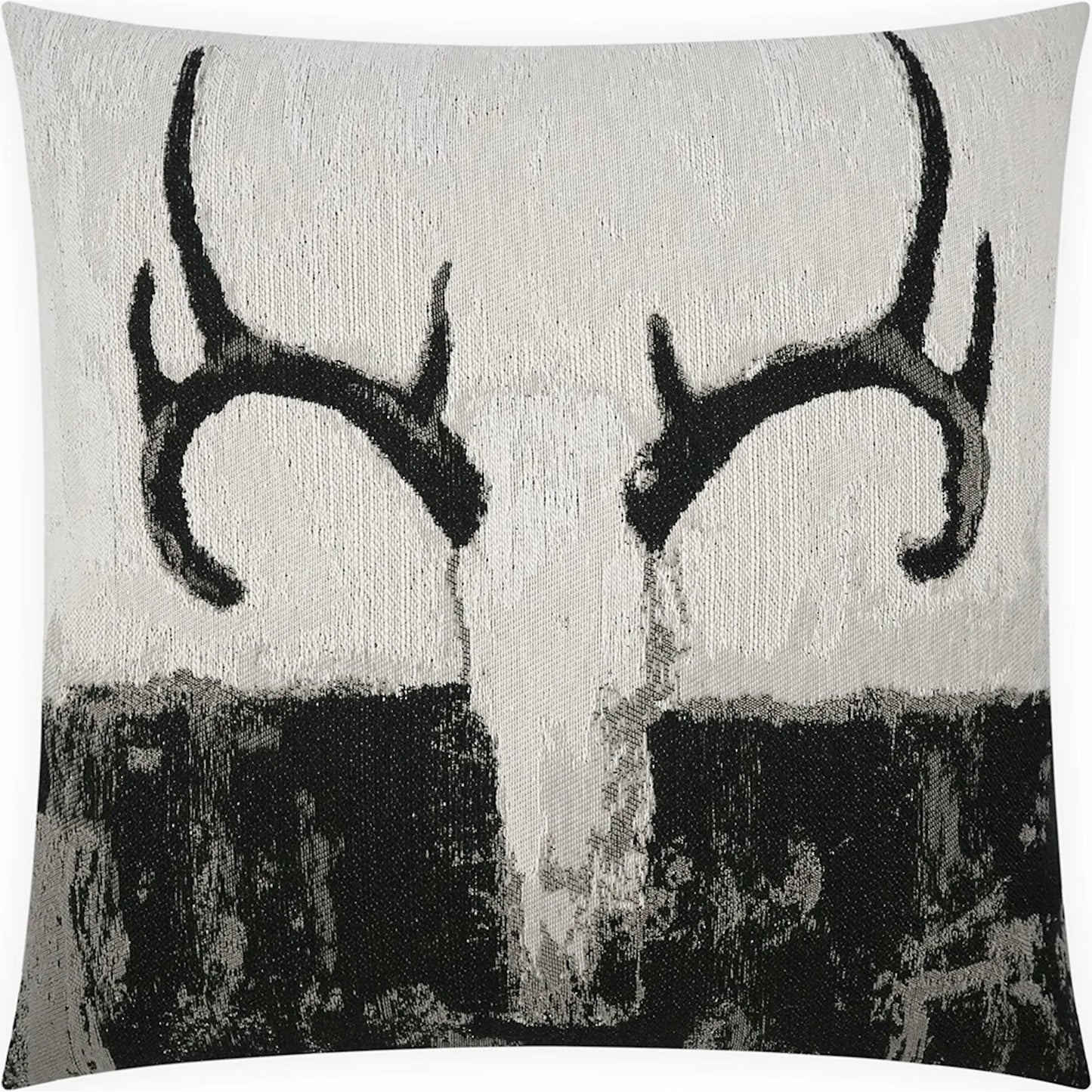001 SI-2382599 | Primary Silo | White Tail Pillow by DV Kap Home in black. Made from 87.55% cotton, 12.45% polyester in a cottage & farmhouse style.