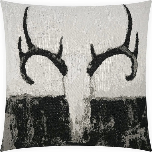 001 SI-2382599 | Primary Silo | White Tail Pillow by DV Kap Home in black. Made from 87.55% cotton, 12.45% polyester in a cottage & farmhouse style.