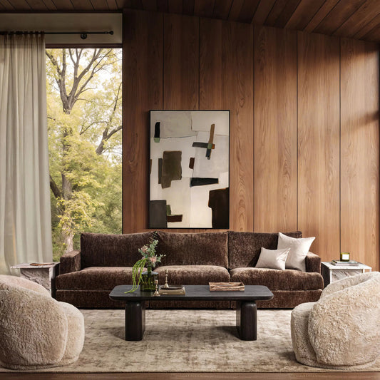 Ludwig 3 Piece Sofa by Classic Home in mossed brown. Made from 100% polyester, parawood in a unique style.