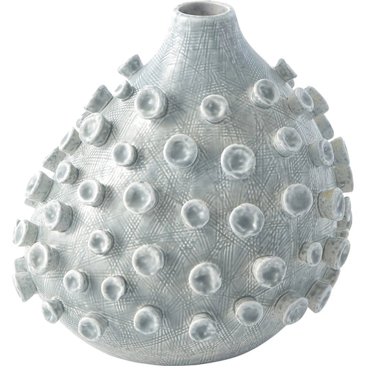 Sea Coral Vase by Global Views in blue, green. Made from ceramic in a coastal style.