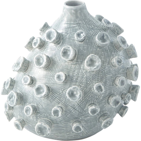 Sea Coral Vase by Global Views in blue, green. Made from ceramic in a coastal style.