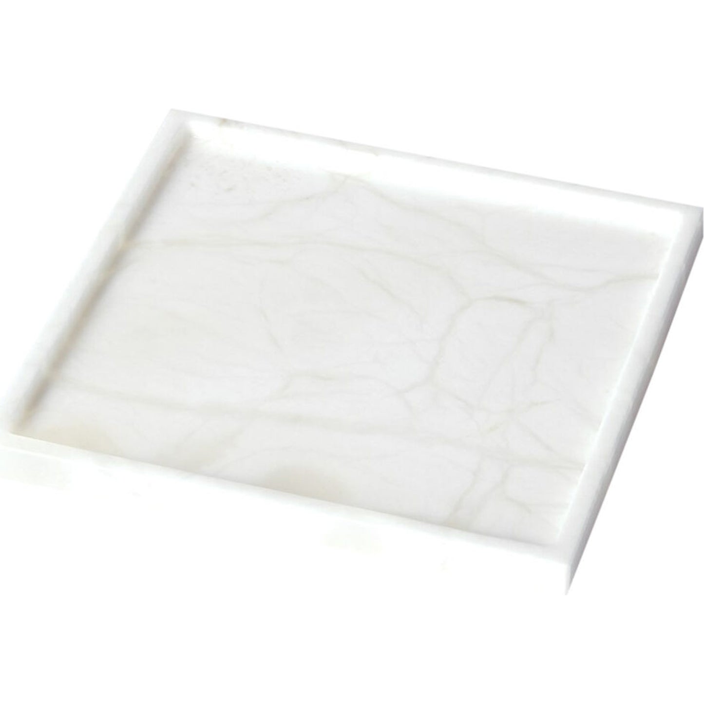 001 SR-891208 | Primary Silo | Alabaster Square Plateau by Global Views. Made from alabaster in a modern style.