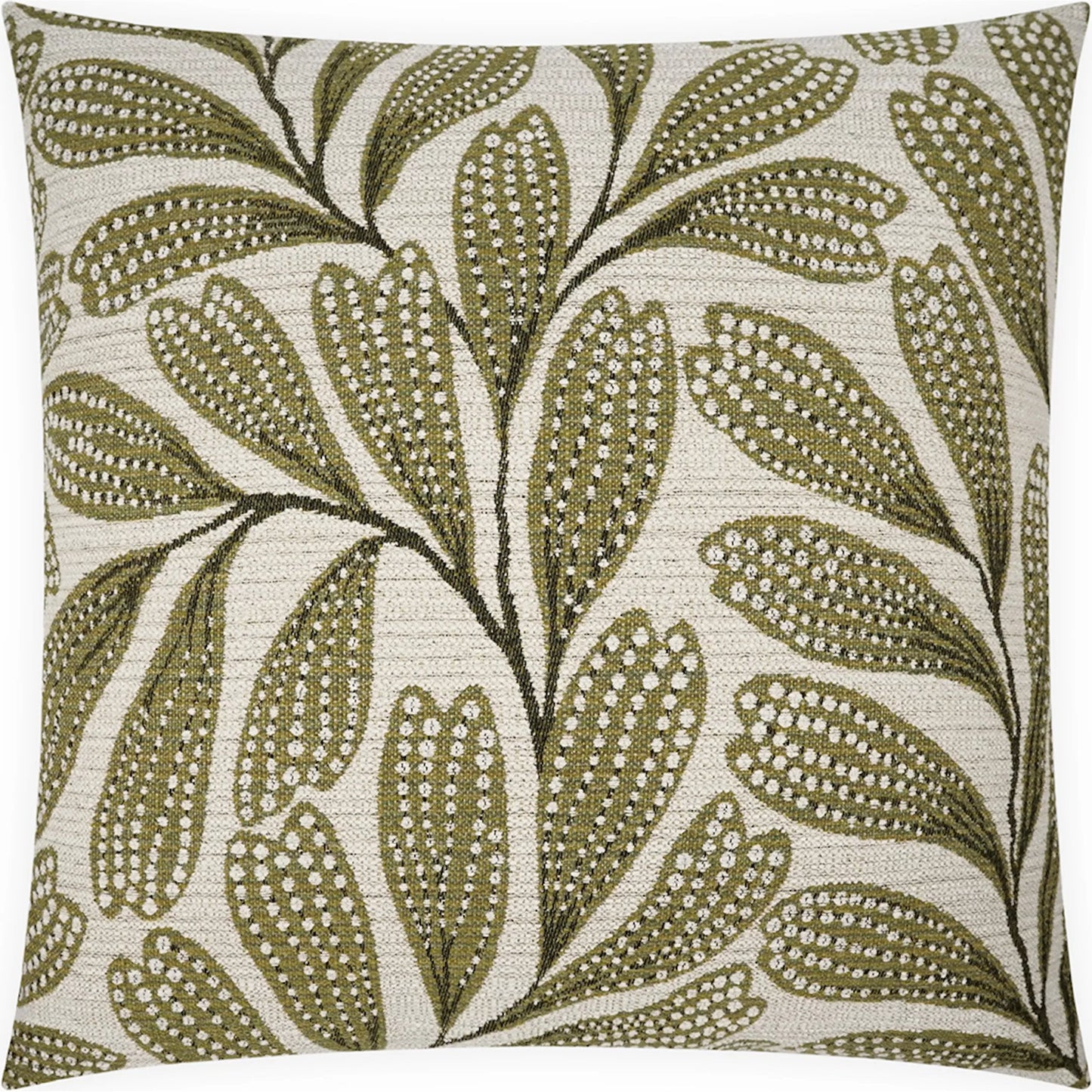 001 SI-2381558 | Primary Silo | Labelle Pillow by DV Kap Home in green. Made from 51.10% polyester, 48.90% olefin in a unique style.