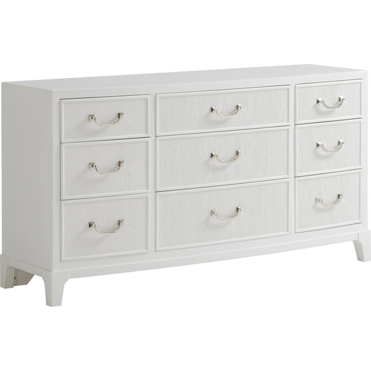 Silver Lake Triple Dresser by Lexington in white. Made from unique in a transitional style.