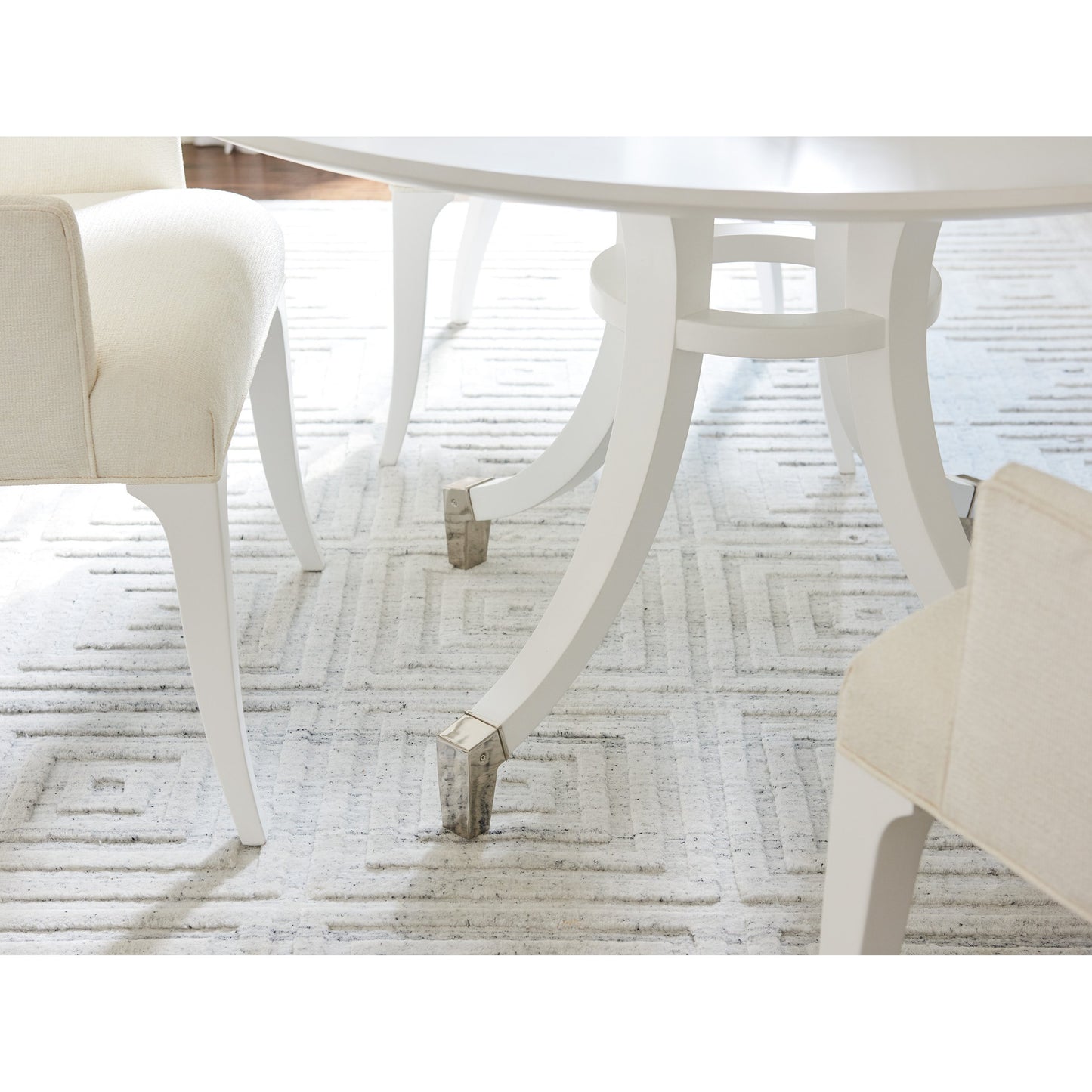 003 SR-835170 | Additional Silo | Bloomfield Round Dining Table by Lexington in white. Made from unique in a transitional style.