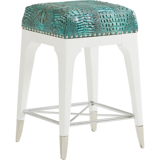 Northbrook Counter Stool by Lexington in white. Made from unique in a coastal style.