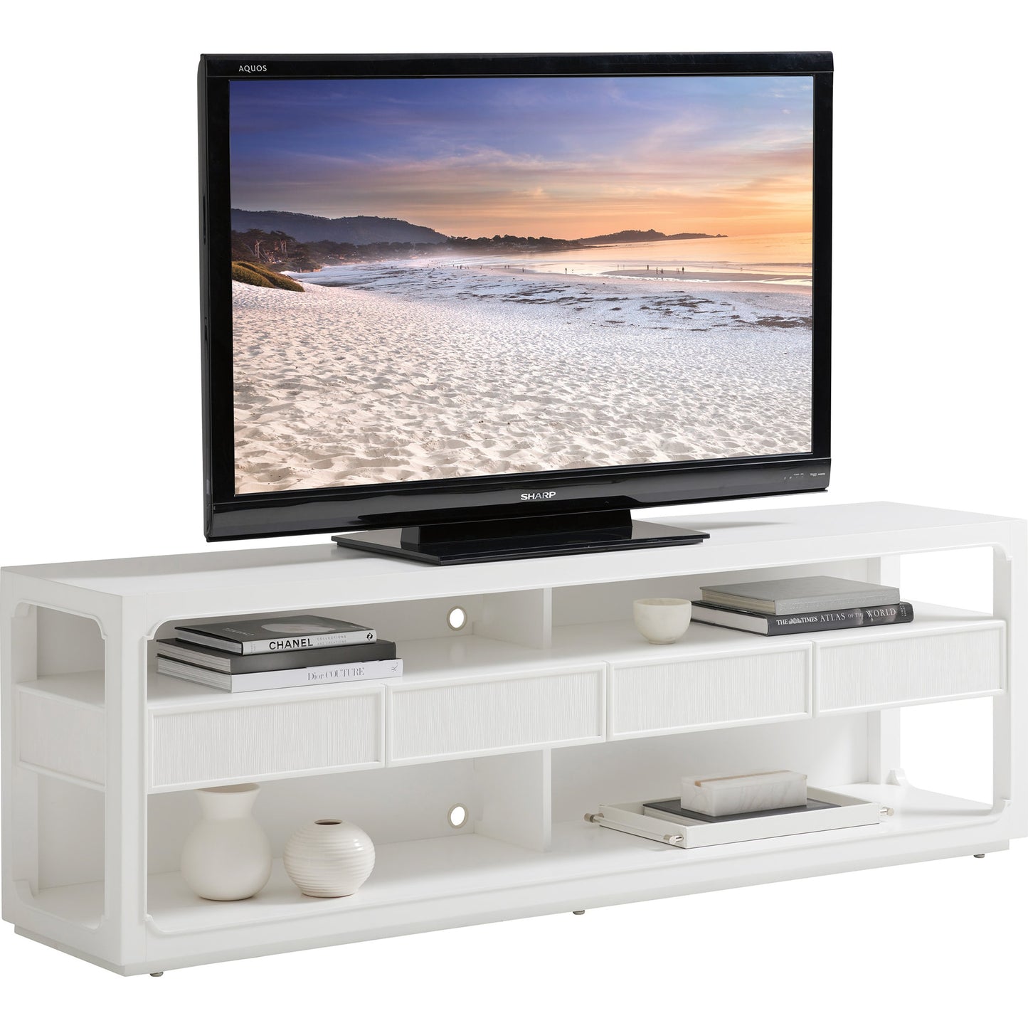 002 SR-835198 | Additional Silo | Brookfield Media Console by Lexington in white. Made from unique in a modern style.