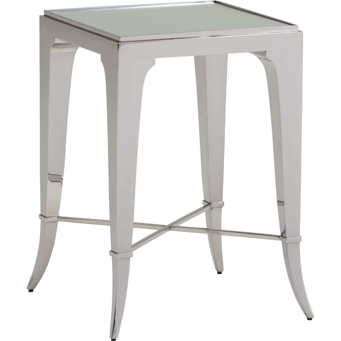 001 SR-835436 | Additional Silo | Hoffman End Table by Lexington in polished stainless steel. Made from unique in a modern style.