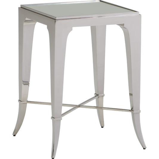 Hoffman End Table by Lexington in polished stainless steel. Made from unique in a modern style.