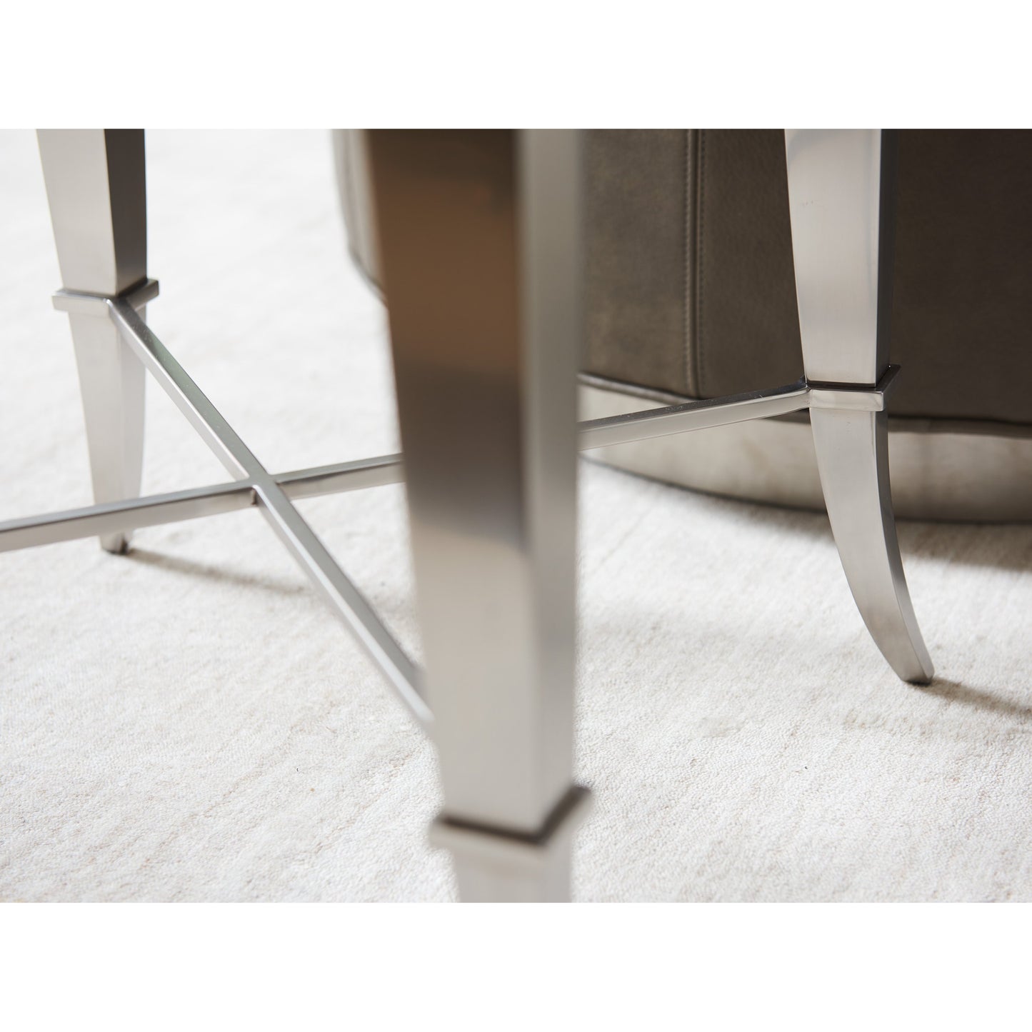 002 SR-835436 | Additional Silo | Hoffman End Table by Lexington in polished stainless steel. Made from unique in a modern style.