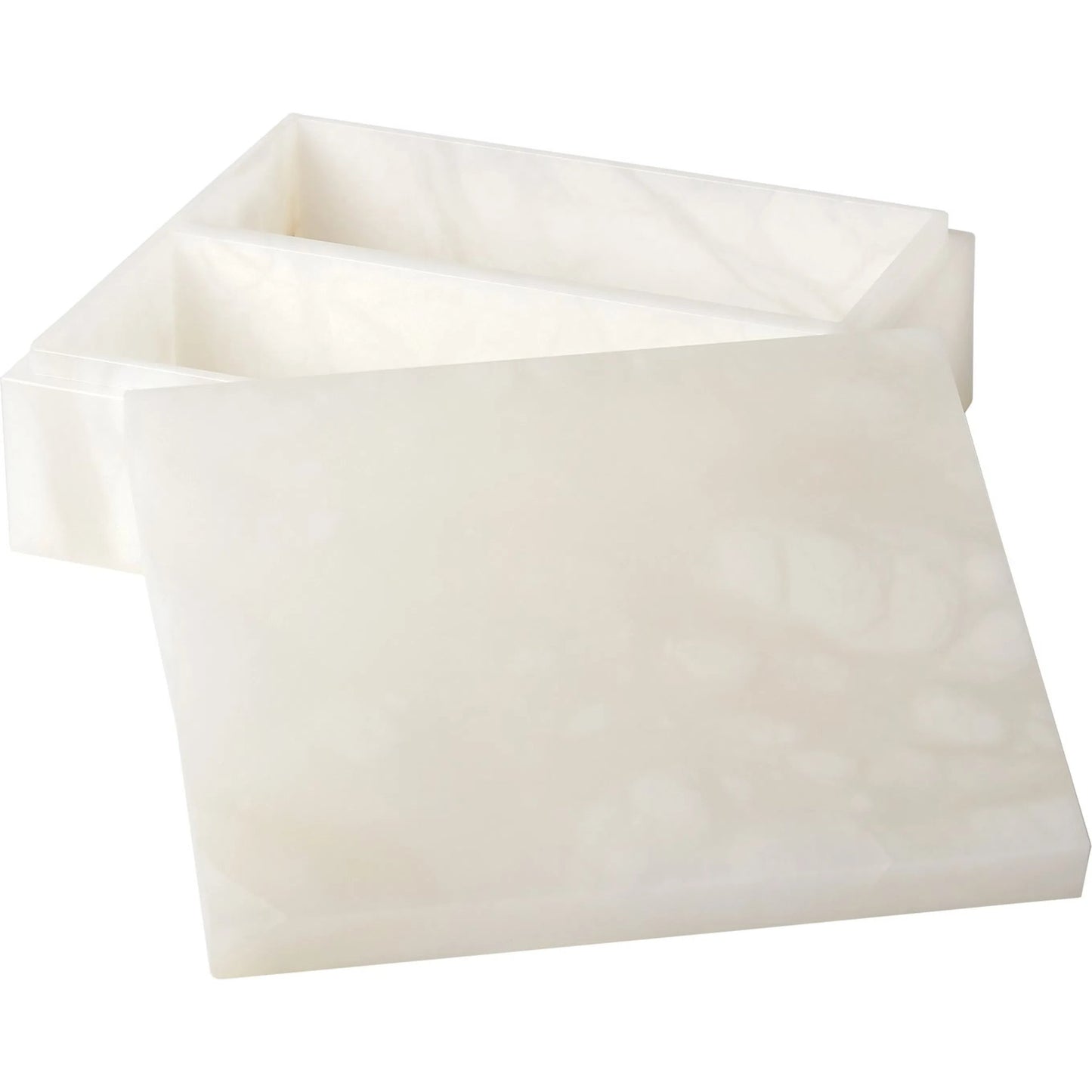 002 SI-2445747 | Additional Silo | Alabaster Amenities Box by Global Views in natural. Made from alabaster in a modern style.