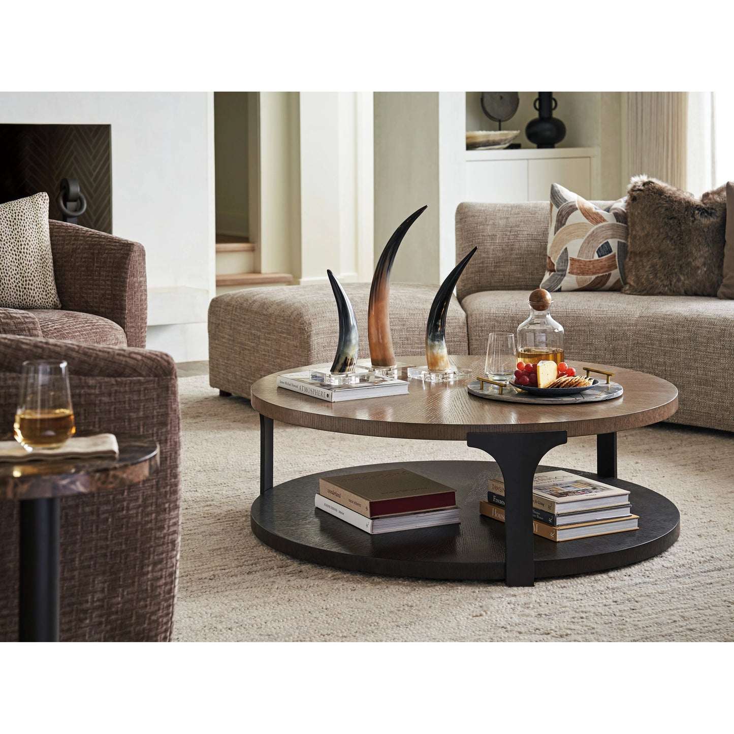 005 SI-2013229 | Lifestyle | Kenya Round Cocktail Table by Lexington in senegal, tunis. Made from unique in a modern style.