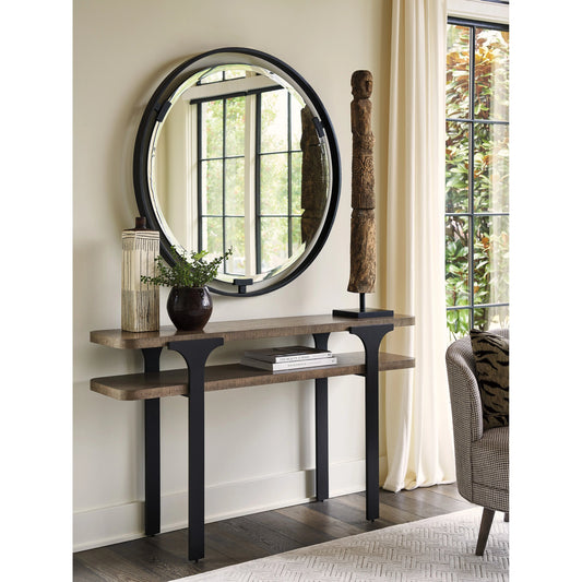 Aurora Round Mirror by Lexington in black. Made from unique in a modern style.