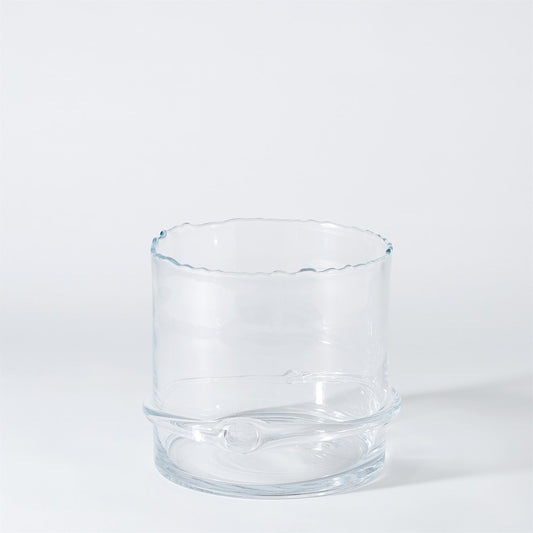001 SR-892273 | Primary Silo | Intaglio Hurricane by Global Views. Made from glass in a transitional style.