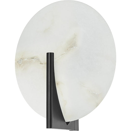 Asteria Sconce by Corbett. Made from brass in a rustic style.