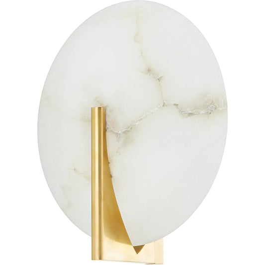 Asteria Sconce by Corbett. Made from brass in a rustic style.