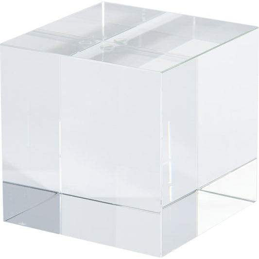 001 SR-701045 | Primary Silo | Crystal Cube Riser by Global Views. Made from crystal in a modern style.