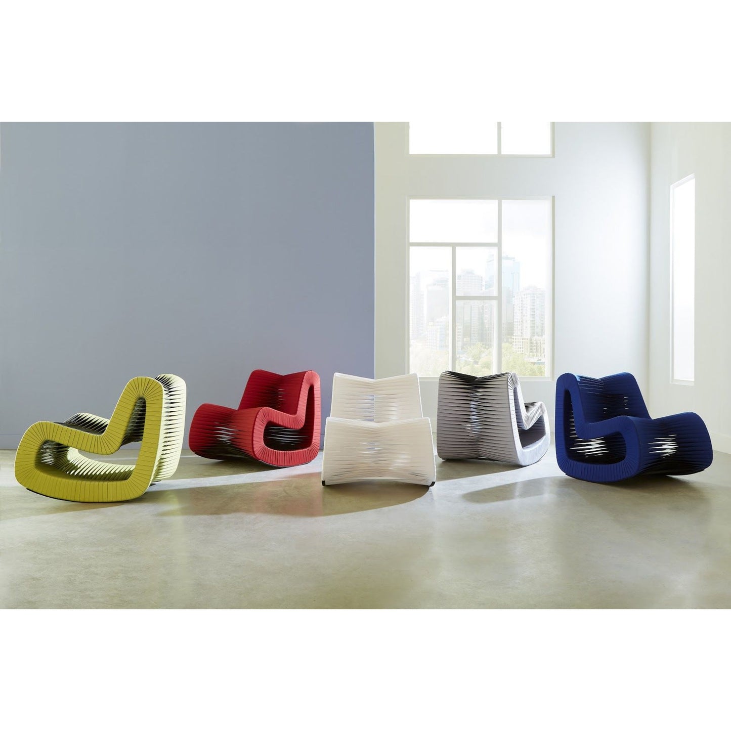 008 SR-820865,SR-820867,SR-820868,SR-820871 | Additional Silo | Seat Belt Rocking Chair by Phillips Collection. Made from cotton in a modern style.
