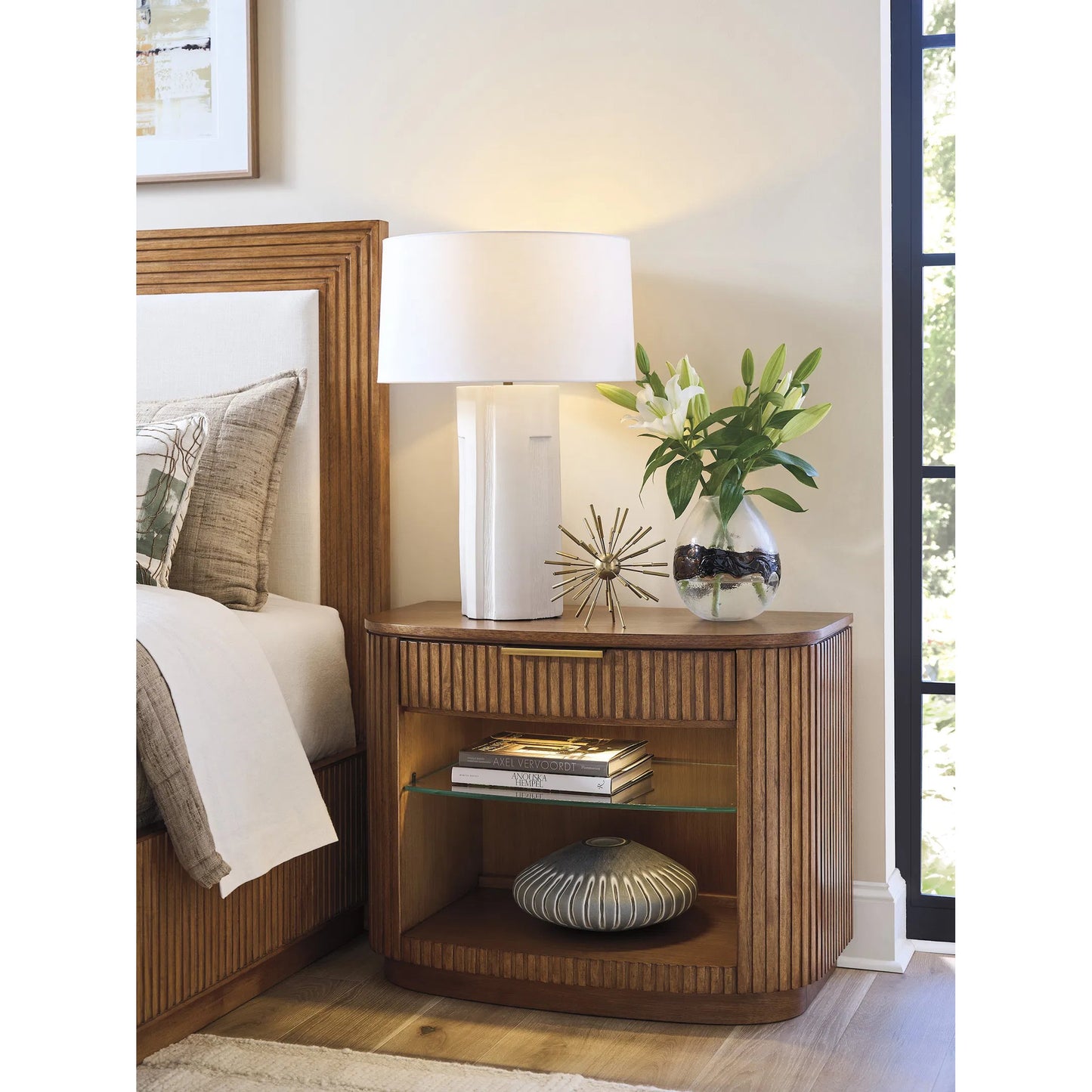 007 SI-2371247 | Lifestyle | Tustin Open Nightstand by Lexington. Made from unique in a transitional style.