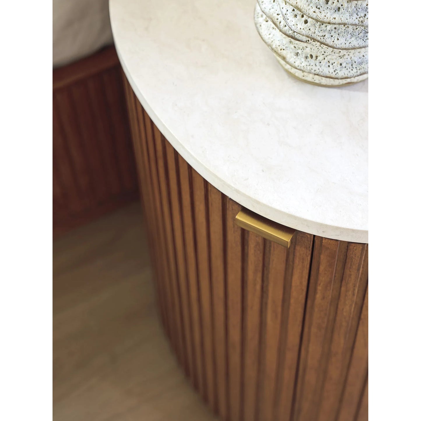 004 SI-2371248 | Closeup | Aviara Demilune Nightstand by Lexington. Made from unique in a transitional style.