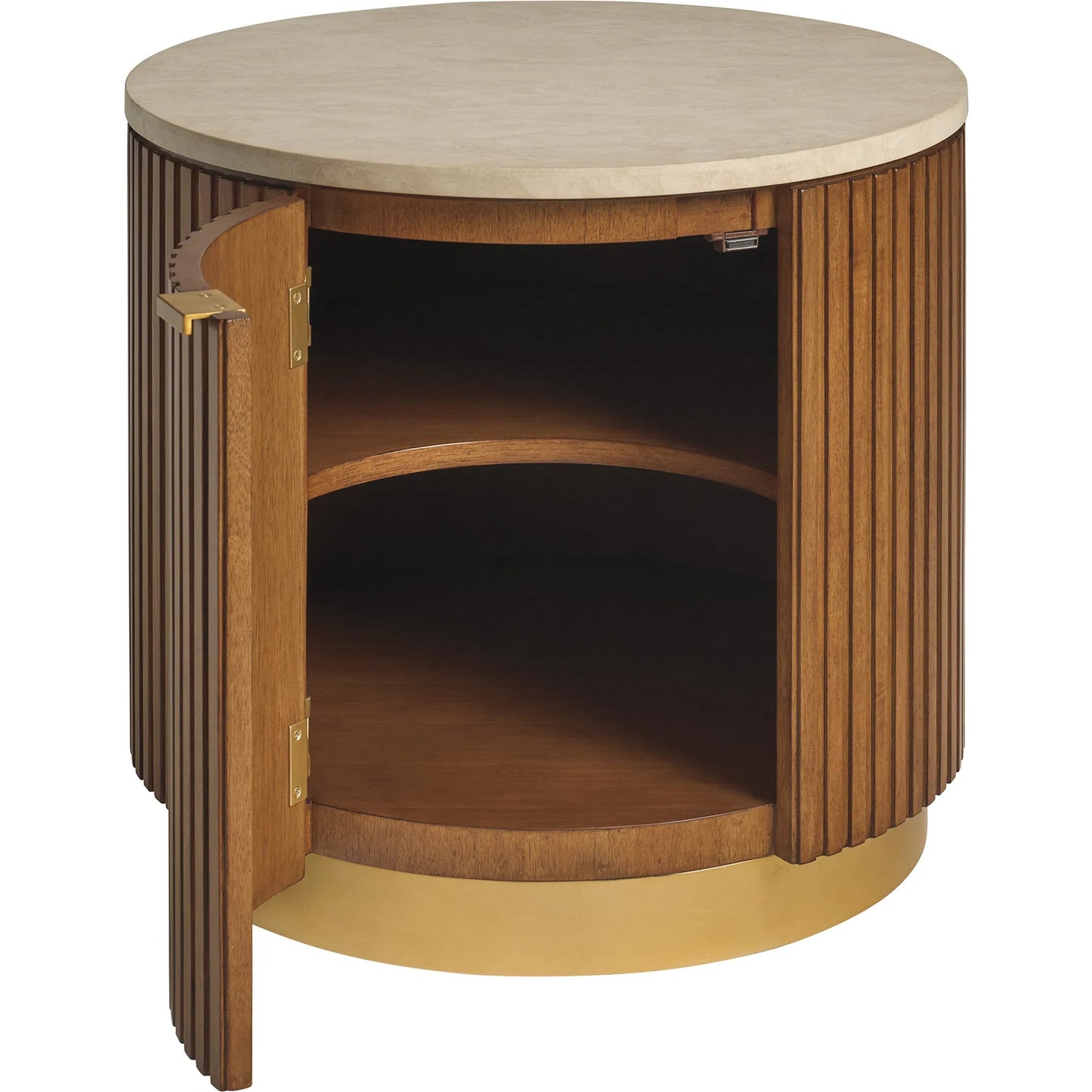 002 SI-2371266 | Additional Silo | Avenida Round End Table by Lexington. Made from unique in a transitional style.