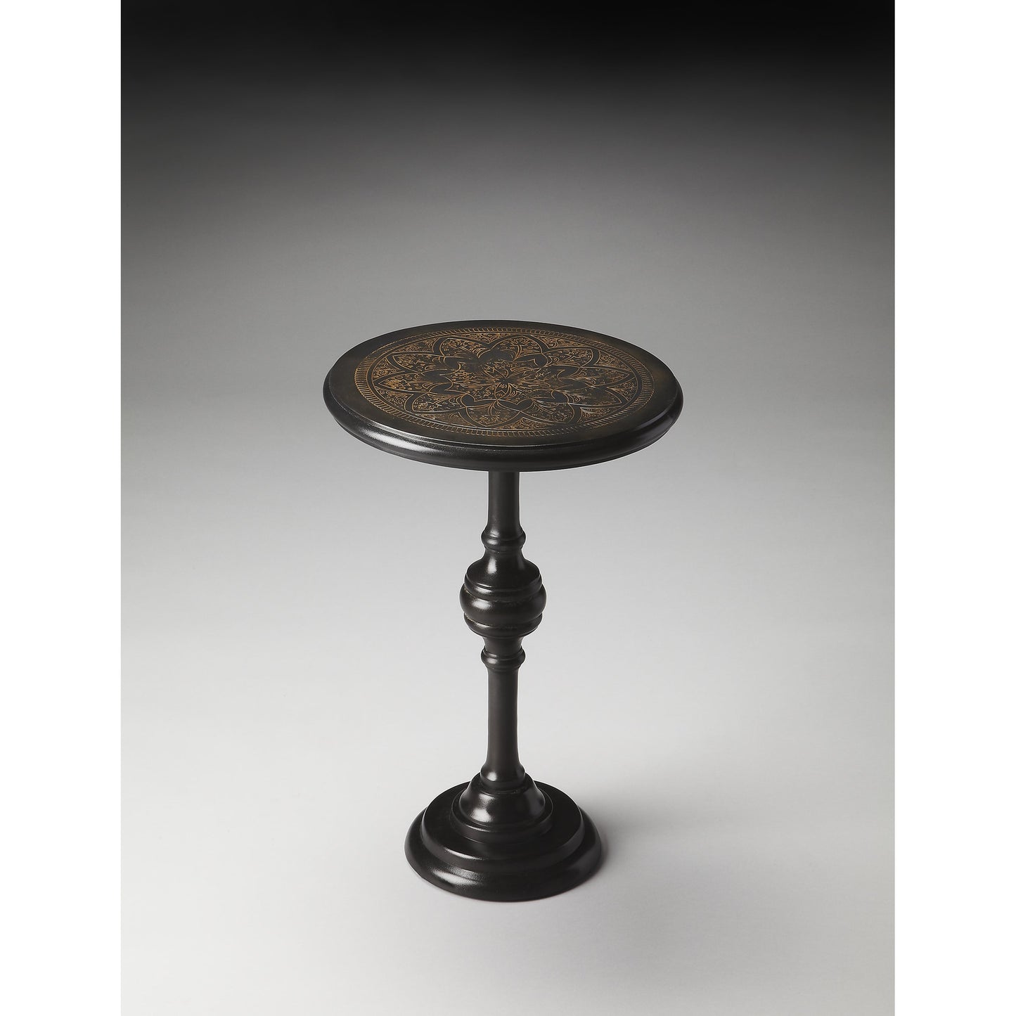003 O-BUTLER-4202025 | Additional Silo | Selma Metal Accent Table by Butler Specialty Company in black and metalworks. Made from aluminum in a modern style.