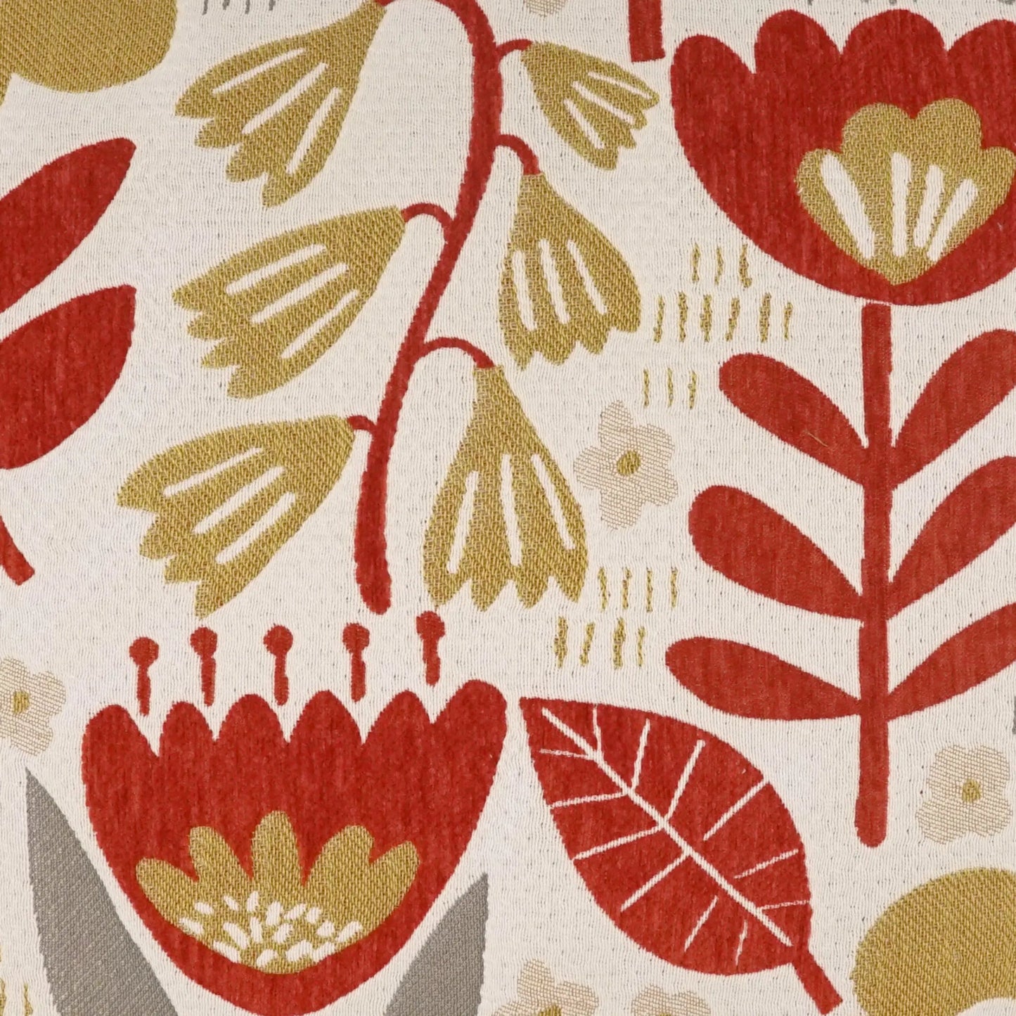 002 SI-2514321 | Closeup | Dutch Blossom Pillow by DV Kap Home in red, yellow. Made from 100% polyester in a eclectic & global style.