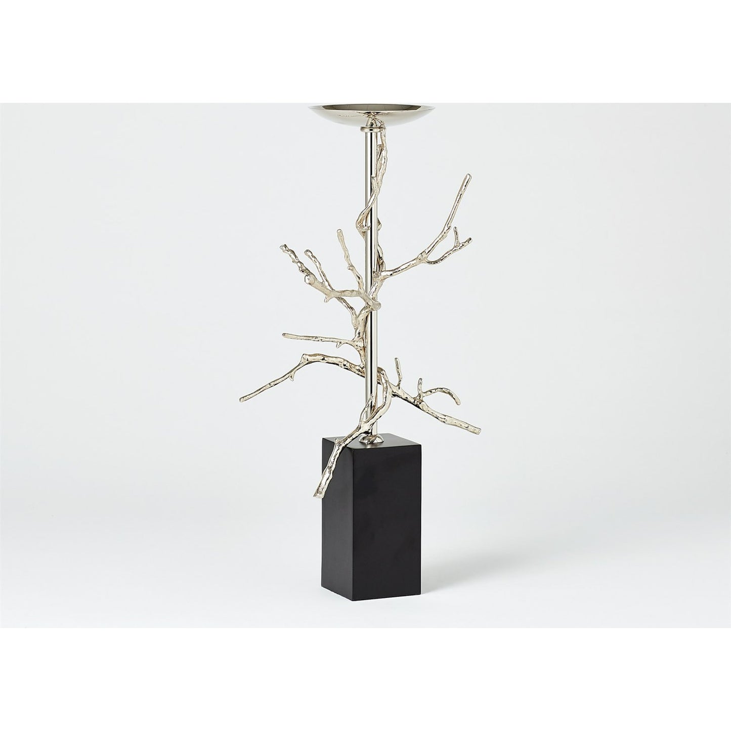 003 SR-893409,SR-893410 | Lifestyle | Twig Candle Holder by Global Views in brass. Made from brass, mild steel, cast iron in a modern style.