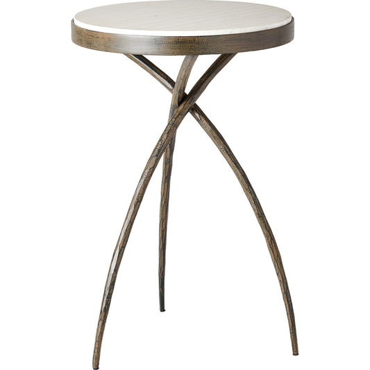Tripod Table by Global Views. Made from iron, marble in a eclectic & global style.