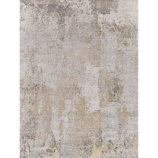 Fine Pure Silk Rug by Exquisite Rugs in gray, beige. Made from silk in a unique style.
