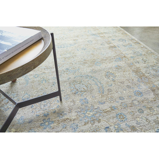 Harper Rug - Beige, Ivory, Blue by Exquisite Rugs in beige, ivory, blue. Made from new zealand wool in a unique style.
