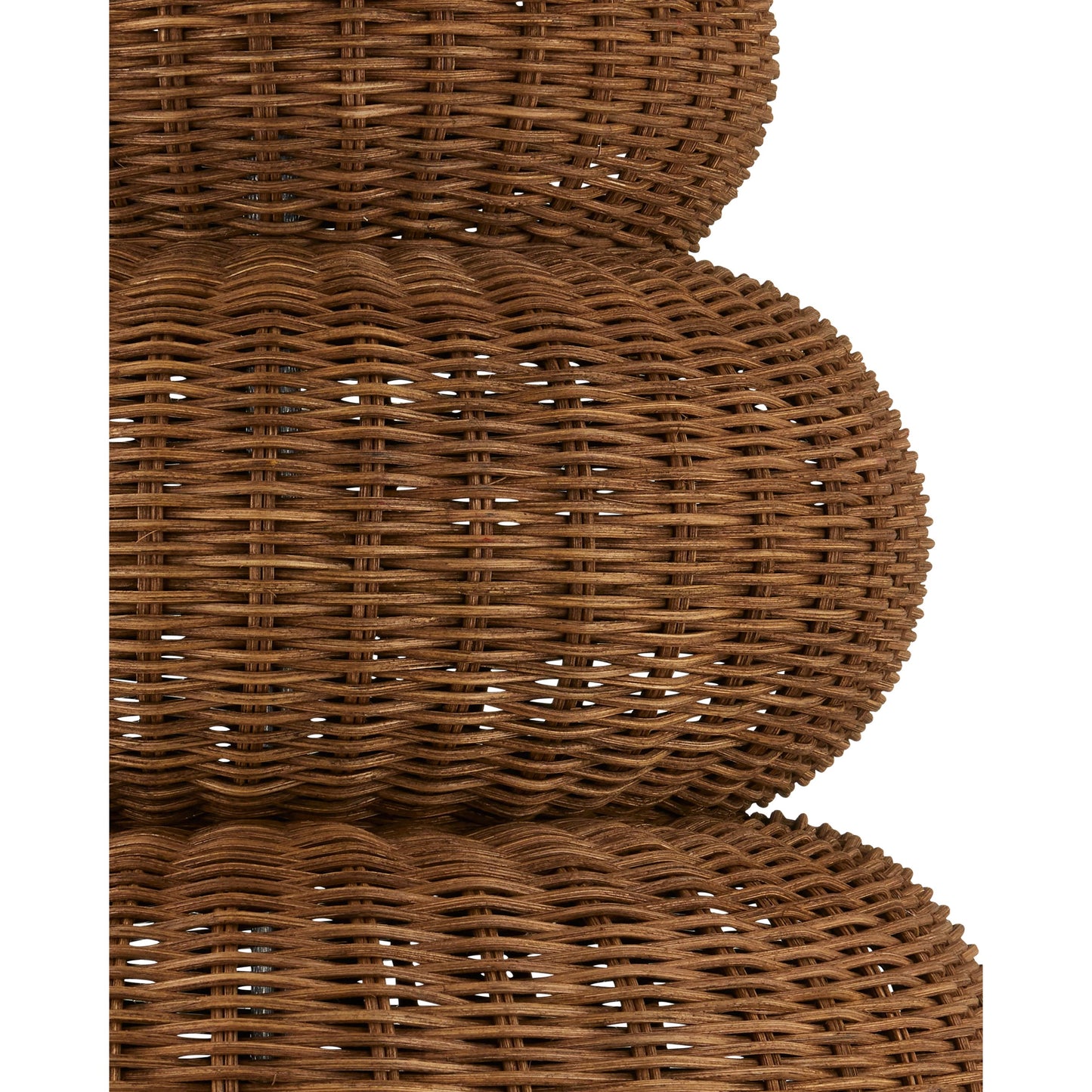 002 SI-2191774 | Additional Silo | Mabrouka Table Lamp by Currey and Company in dark brown, antique brass. Made from rattan, metal in a cottage & farmhouse style.
