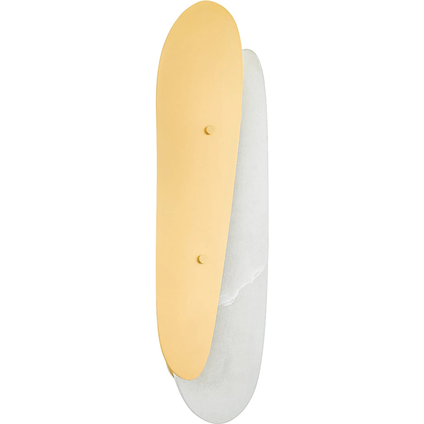 001 SI-2030019 | Primary Silo | Aquamarine Sconce by Corbett in vintage polished brass. Made from iron in a modern style.