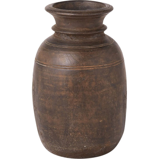Village Milk Vessel by Global Views. Made from teak, wax in a eclectic & global style.