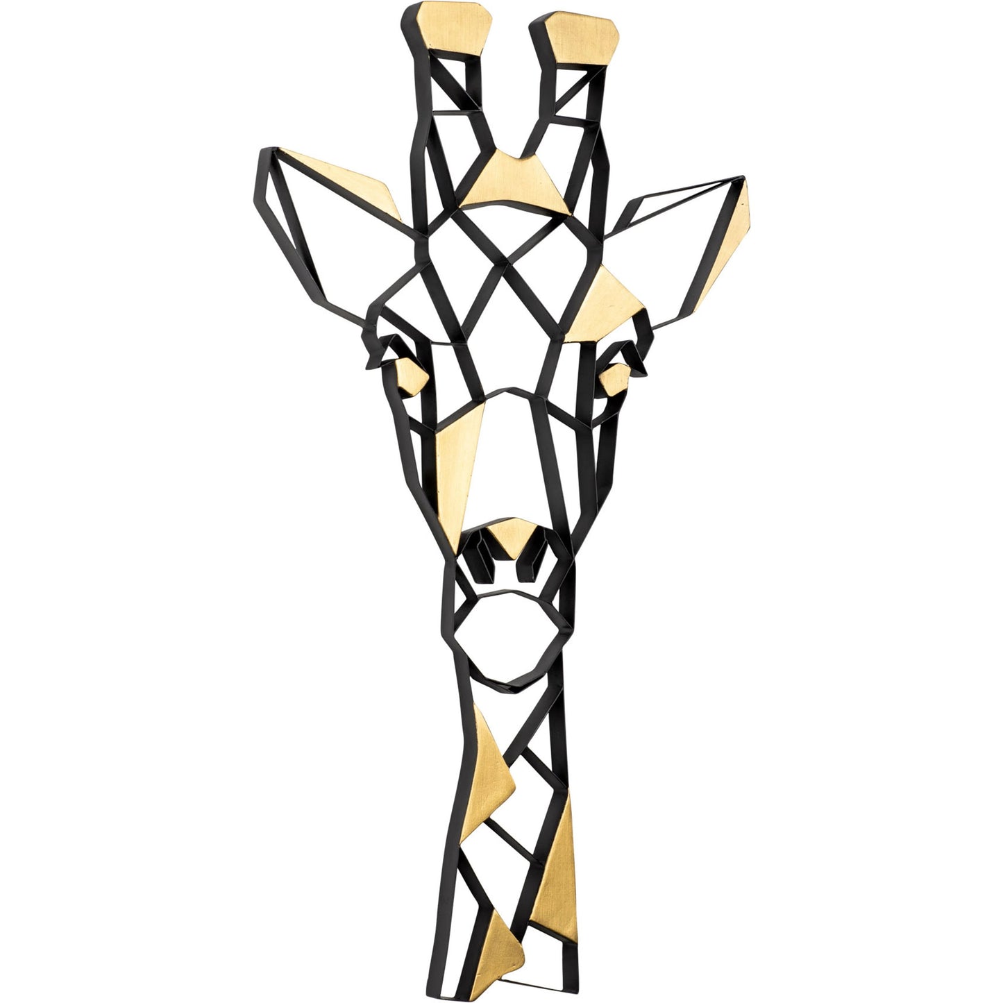 002 SI-1991402 | Additional Silo | Geometric Animal Kingdom Giraffe Wall Art by Varaluz in matte black/antique gold leaf. Made from unique in a modern style.