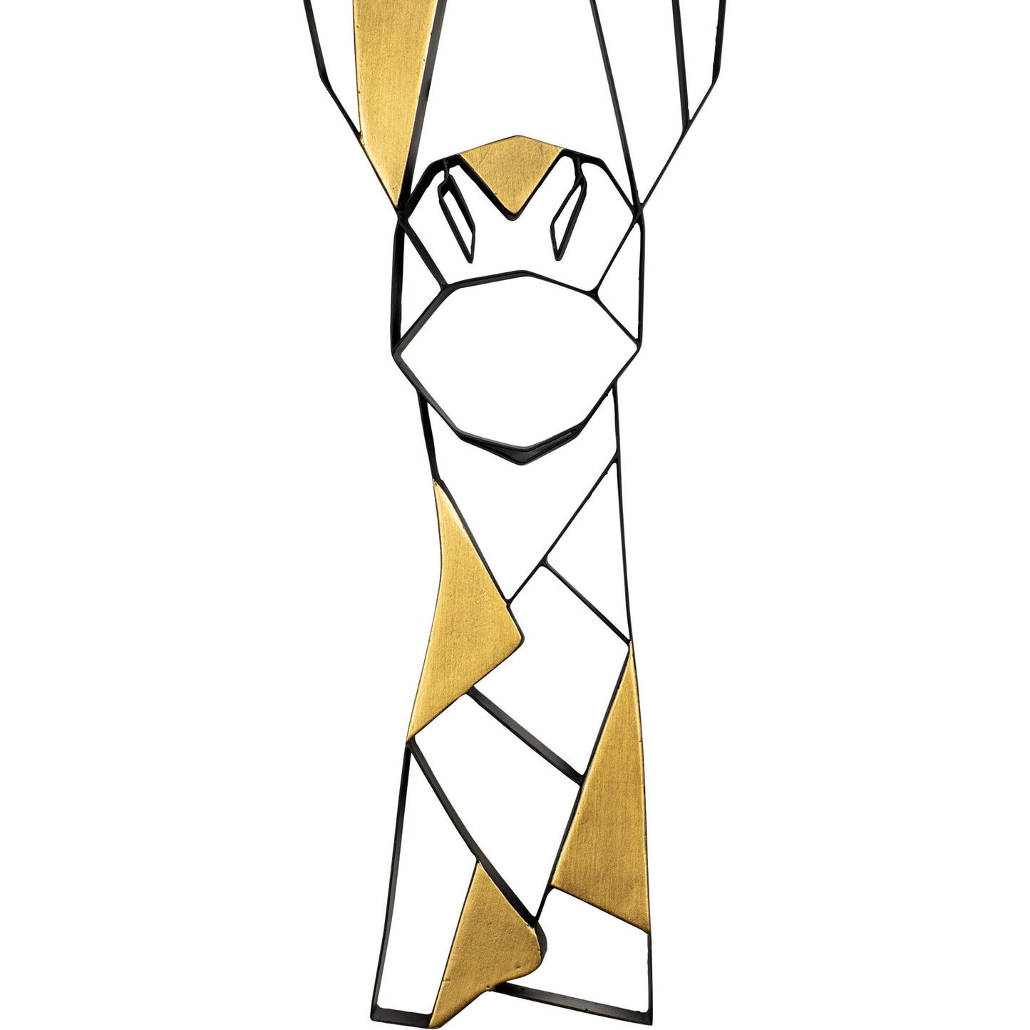 003 SI-1991402 | Additional Silo | Geometric Animal Kingdom Giraffe Wall Art by Varaluz in matte black/antique gold leaf. Made from unique in a modern style.