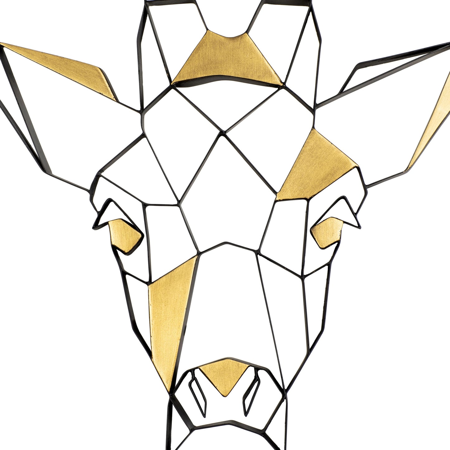 004 SI-1991402 | Additional Silo | Geometric Animal Kingdom Giraffe Wall Art by Varaluz in matte black/antique gold leaf. Made from unique in a modern style.