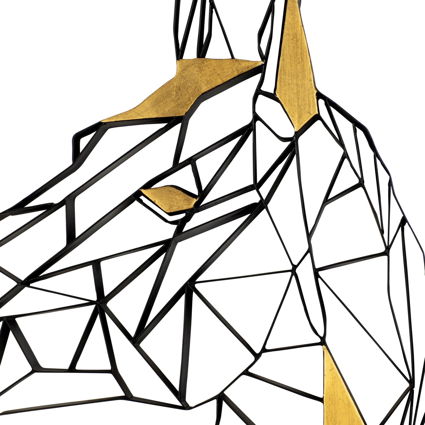 003 SI-1991403 | Additional Silo | Geometric Animal Kingdom Horse Wall Art by Varaluz in matte black/antique gold leaf. Made from unique in a modern style.
