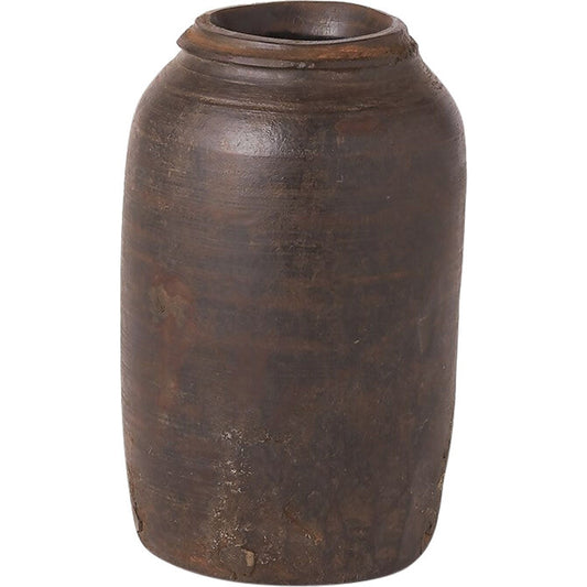 Village Milk Vessel by Global Views. Made from teak, wax in a eclectic & global style.
