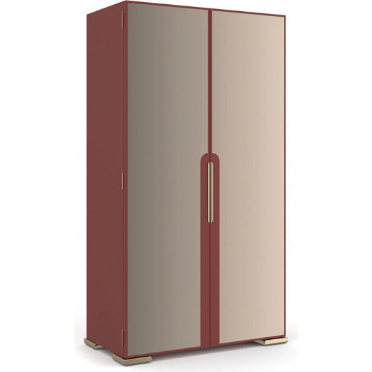 Allure Armoire by Caracole in rouge red gloss, bronze. Made from unique in a modern style.