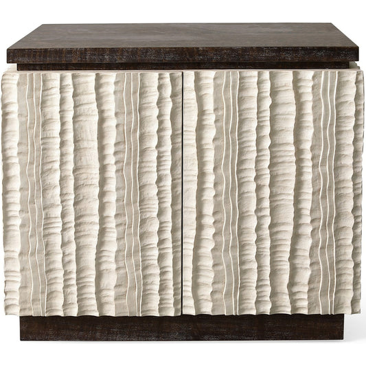 Emory Chest by Global Views. Made from textured resin in a modern style.