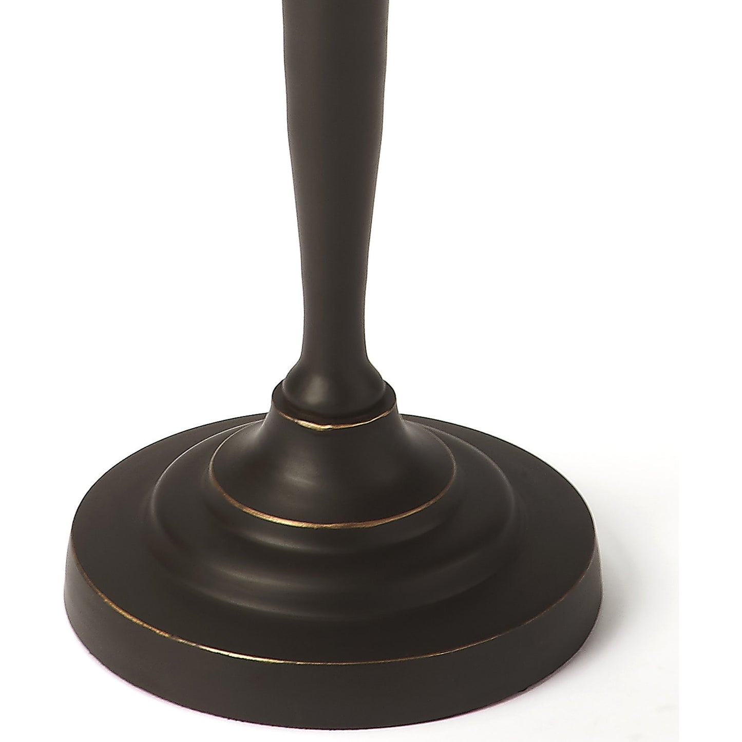 003 S-242670 | Additional Silo | Langford End Table by Butler Specialty Company in black and metalworks. Made from aluminum in a traditional style.