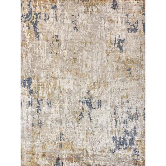 Laureno Rug by Exquisite Rugs in beige, gold. Made from bamboo silk in a unique style.